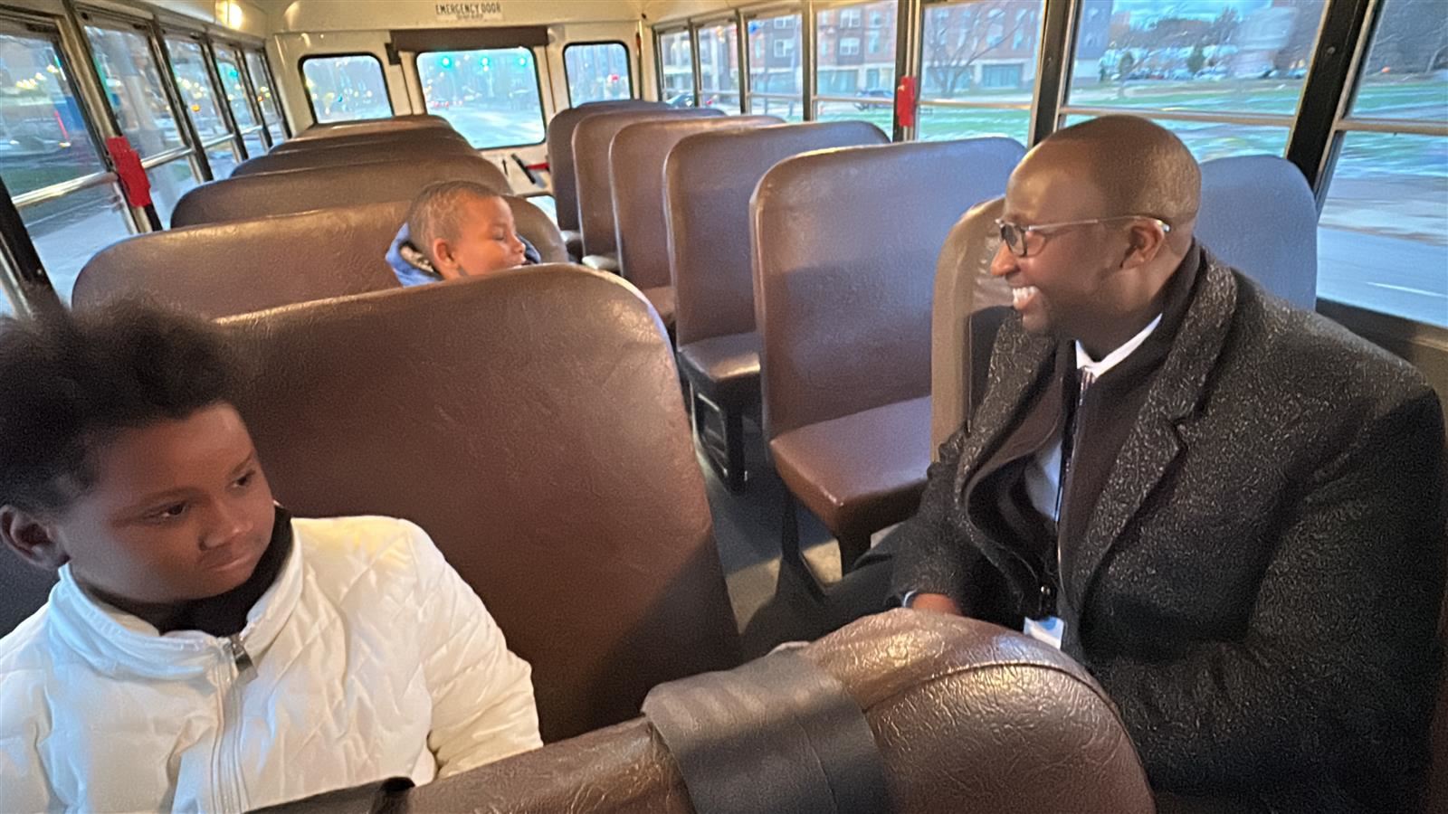  Dr. Morgan’s Listening Tour gets on the Bus (Video)